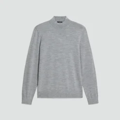 Mock Neck Sweater in Regal Wool