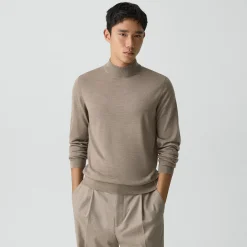 Mock Neck Sweater in Regal Wool