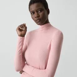 Mock Neck Top in Lounge Rib