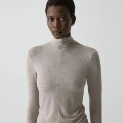 Mock Neck Top in Lounge Rib