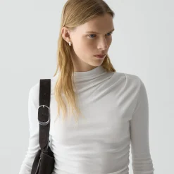 Mock Neck Top in Soft Rib