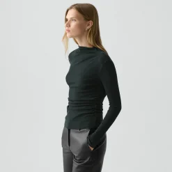 Mock Neck Top in Soft Rib