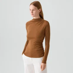 Mock Neck Top in Soft Rib