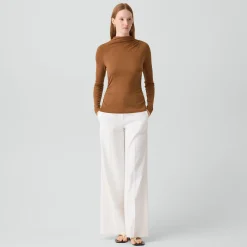 Mock Neck Top in Soft Rib