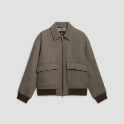 Modern Aviator Jacket in Dapper Wool