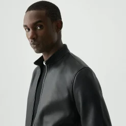 Morvek Zip Jacket in Leather