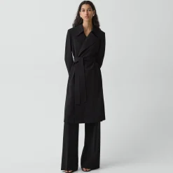 Oaklane Trench Coat in Admiral Crepe