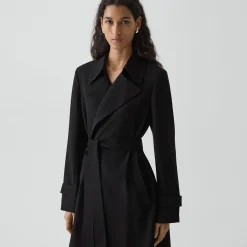 Oaklane Trench Coat in Admiral Crepe