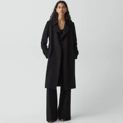 Oaklane Trench Coat in Admiral Crepe