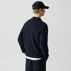Open Collar Sweater in Light Bilen