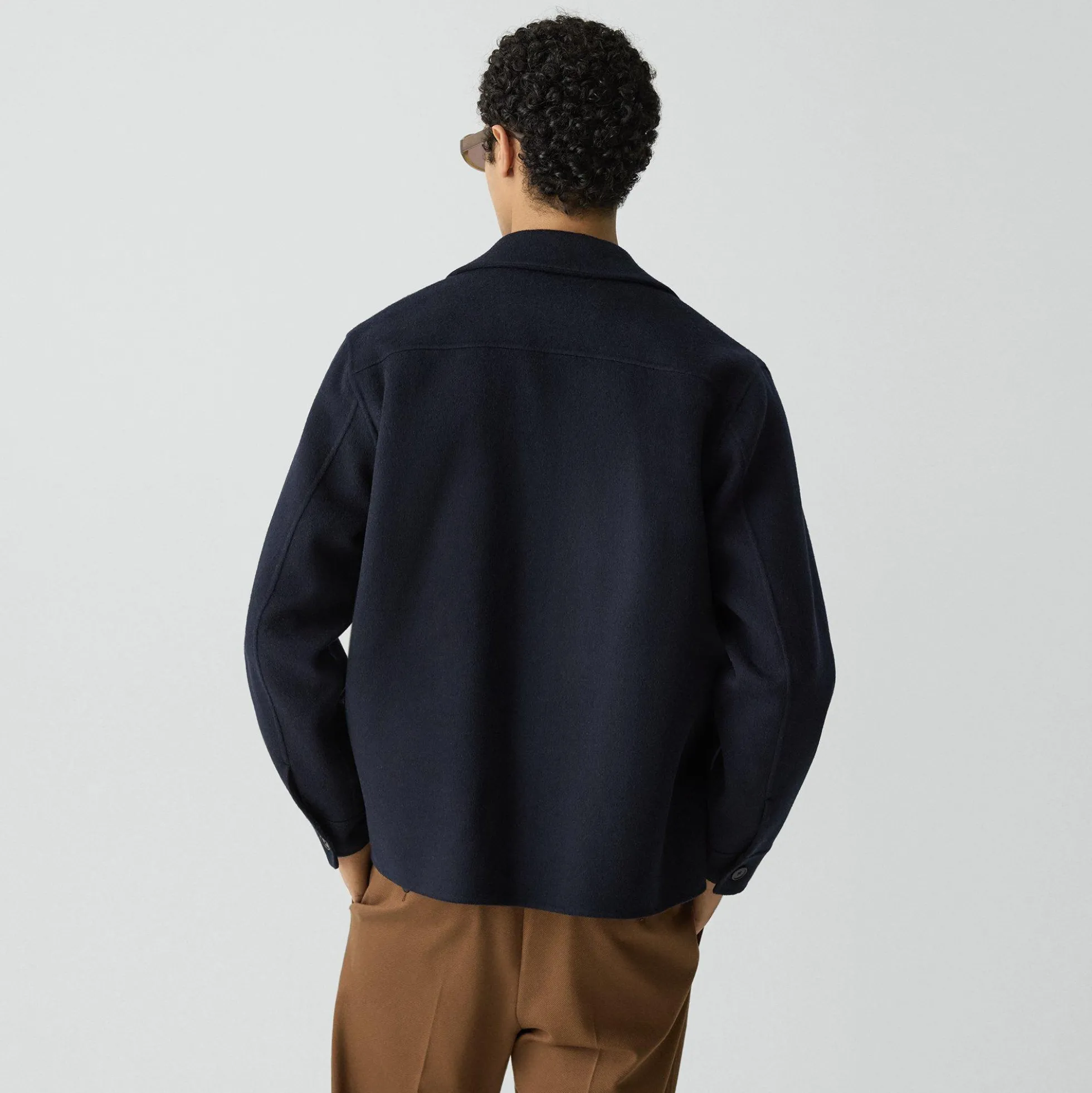 Overshirt in Double-Face Wool-Cashmere