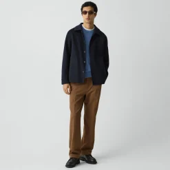 Overshirt in Double-Face Wool-Cashmere