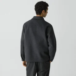 Overshirt in Double-Face Wool-Cashmere