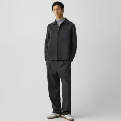 Overshirt in Double-Face Wool-Cashmere