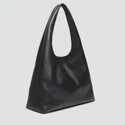Oversized Hobo Bag in Leather