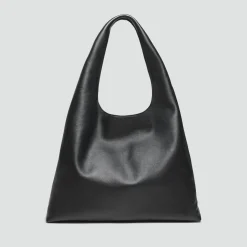 Oversized Hobo Bag in Leather