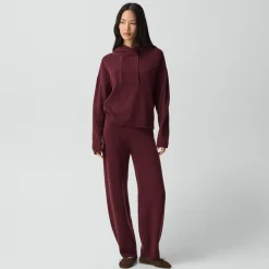 Oversized Hoodie in Felted Wool-Cashmere