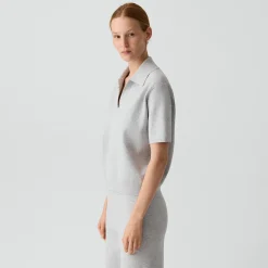 Oversized Polo Shirt in Light Bilen