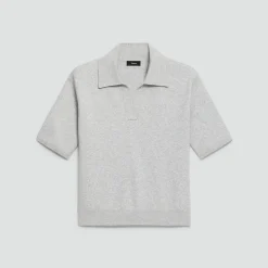 Oversized Polo Shirt in Light Bilen