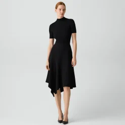 Panel Drape Skirt in Admiral Crepe