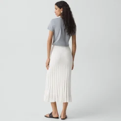 Paneled Skirt in Stretch Knit