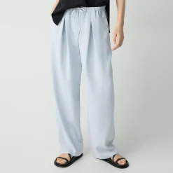 Pleated Pull-On Pant, 28'' in Admiral Crepe