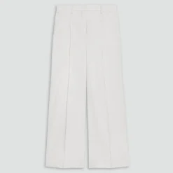 Pleated Wide-Leg Pant in Linen-Viscose