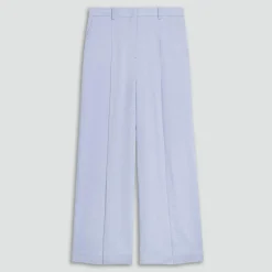 Pleated Wide-Leg Pant in Linen-Viscose