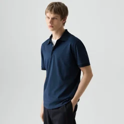 Polo Shirt in Cotton-Blend Jacquard