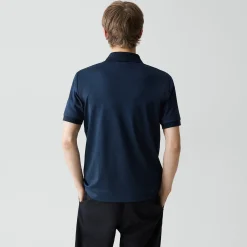 Polo Shirt in Cotton-Blend Jacquard