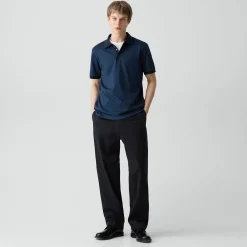 Polo Shirt in Cotton-Blend Jacquard