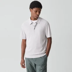 Polo Shirt in Silk-Cotton