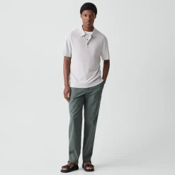 Polo Shirt in Silk-Cotton