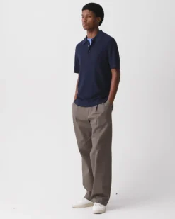 Polo Shirt in Silk-Cotton