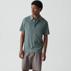 Polo Shirt in Silk-Cotton