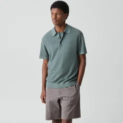 Polo Shirt in Silk-Cotton
