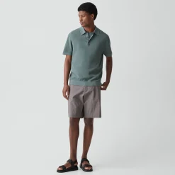 Polo Shirt in Silk-Cotton