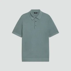 Polo Shirt in Silk-Cotton