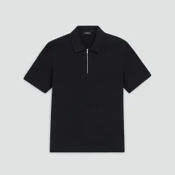 Quarter-Zip Polo Shirt in Light Bilen