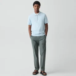 Quarter-Zip Polo Shirt in Light Bilen