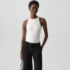 Racerback Tank Top in Stretch Rib