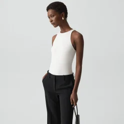 Racerback Tank Top in Stretch Rib