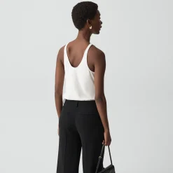 Racerback Tank Top in Stretch Rib