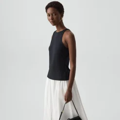 Racerback Tank Top in Stretch Rib
