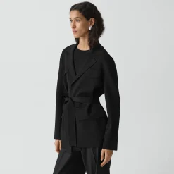 Relaxed Blazer in Crepe Knit