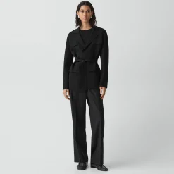 Relaxed Blazer in Crepe Knit