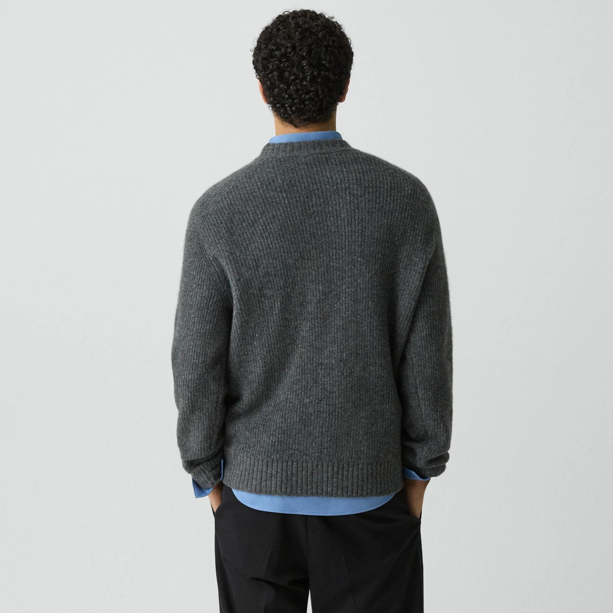 Relaxed Crewneck Sweater in Astor Wool