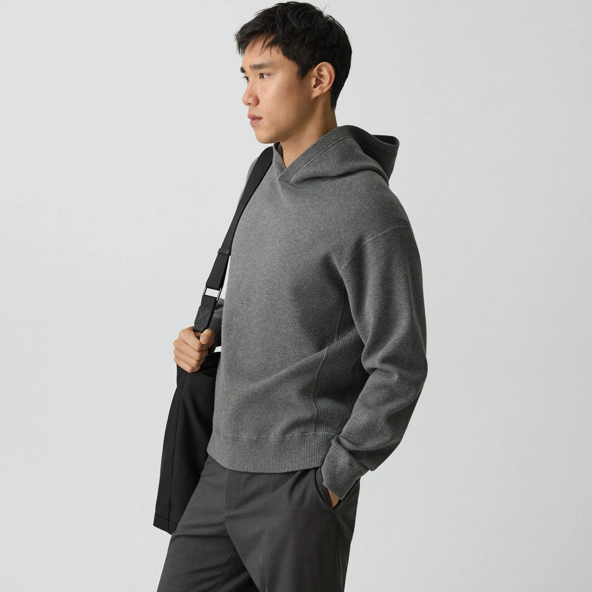 Relaxed Hoodie in Light Bilen