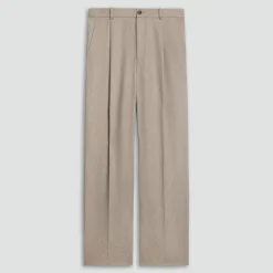 Relaxed Pleat Pant in Cashmere-Blend Flannel