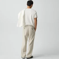 Relaxed Pleat Pant in Moonsoft Cotton